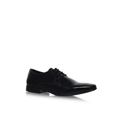 Black Kendal flat lace up shoes
